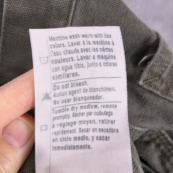 Carhartt Jeans Mens 40x30 Relaxed Fit Carpenter Pants Green Rugged Work Farm - Picture 9 of 10